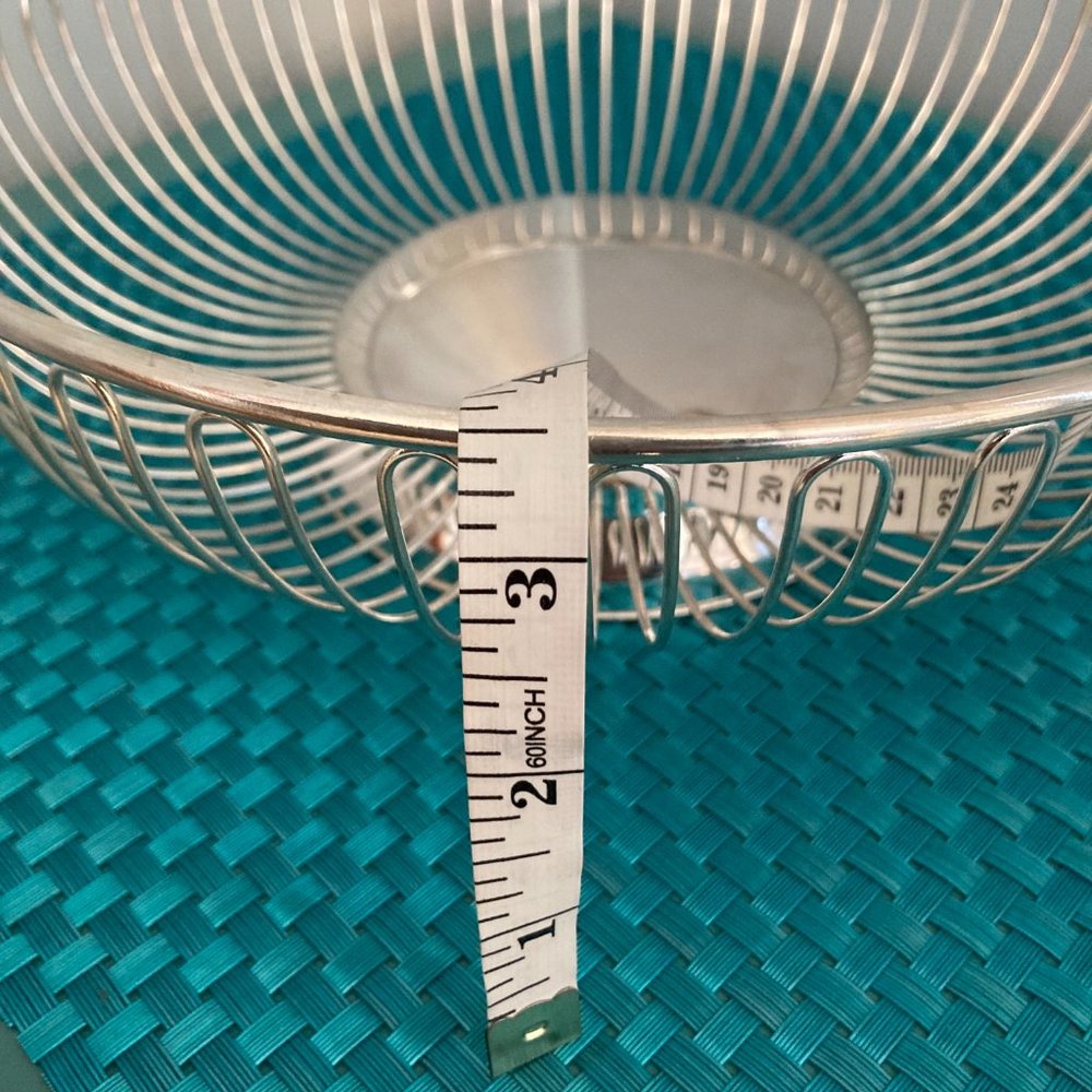 Silver Plate Bread Basket NOS Vintage 10" - Picture 6 of 11